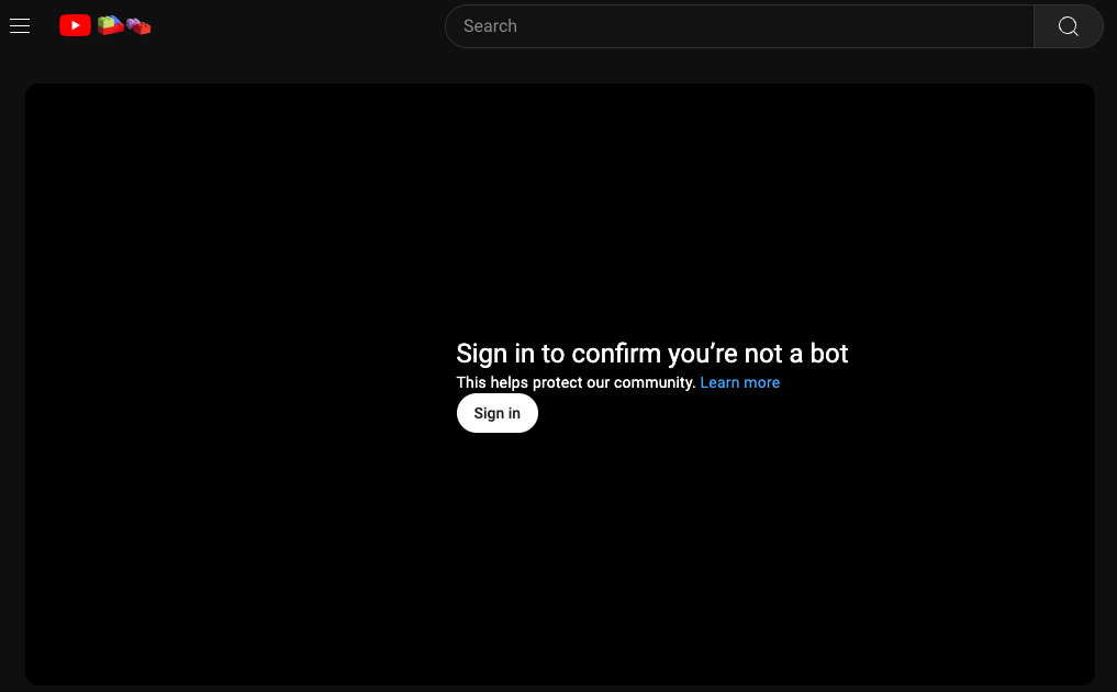 Blocked by youtube.com